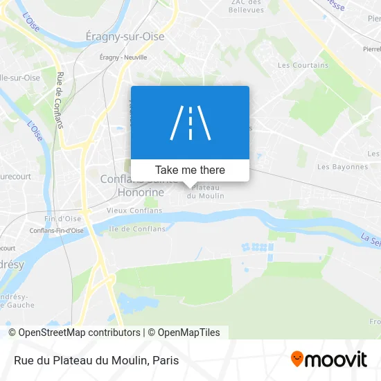Rue du Plateau du Moulin map