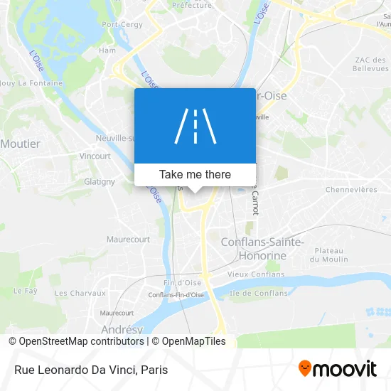 Rue Leonardo Da Vinci map