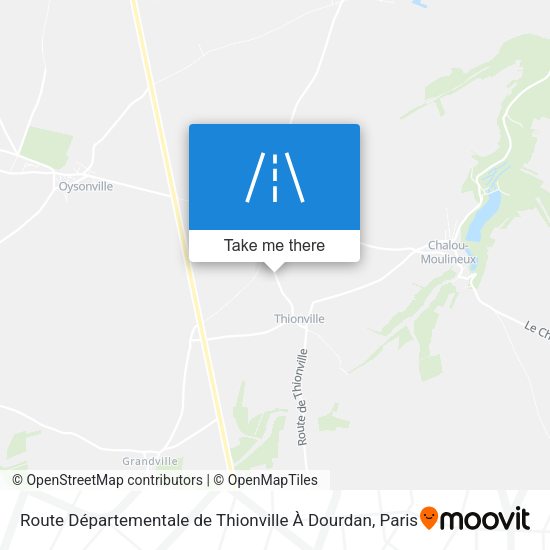 Route Départementale de Thionville À Dourdan map