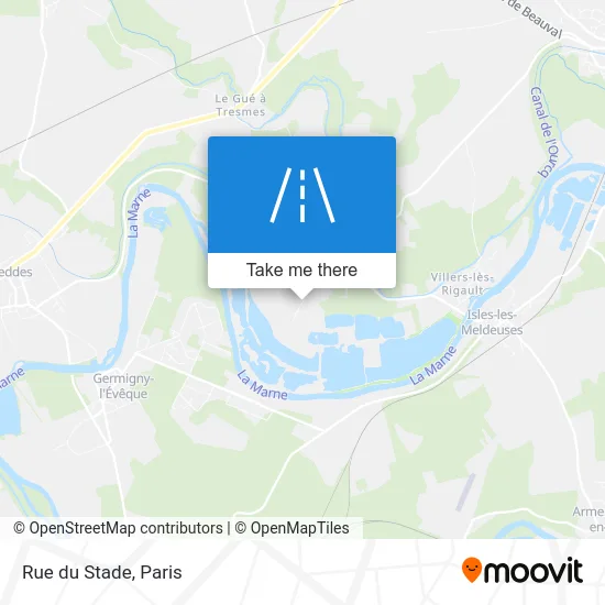 Mapa Rue du Stade