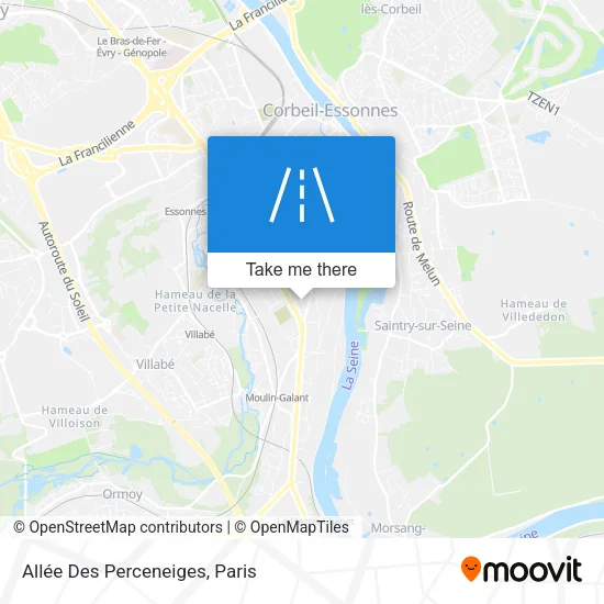 Allée Des Perceneiges map
