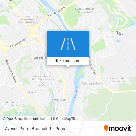 Mapa Avenue Pierre Brossolette