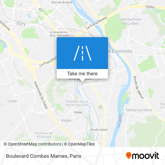 Mapa Boulevard Combes Marnes