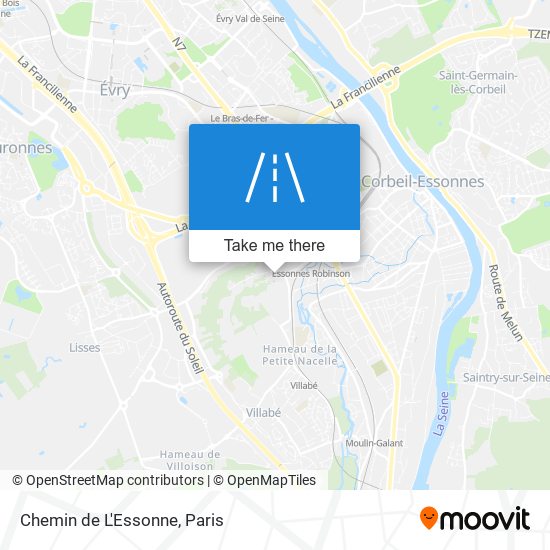Chemin de L'Essonne map