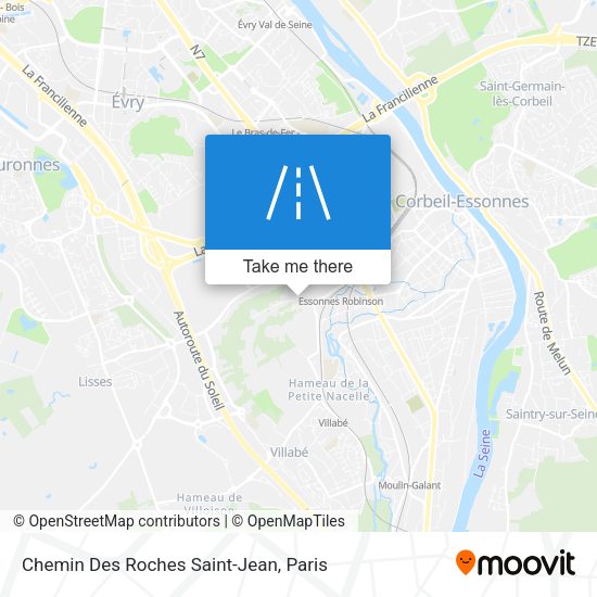 Chemin Des Roches Saint-Jean map