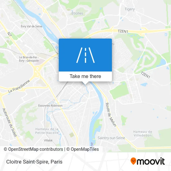Cloitre Saint-Spire map