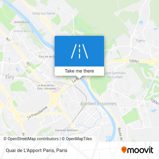 Quai de L'Apport Paris map