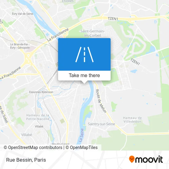 Mapa Rue Bessin