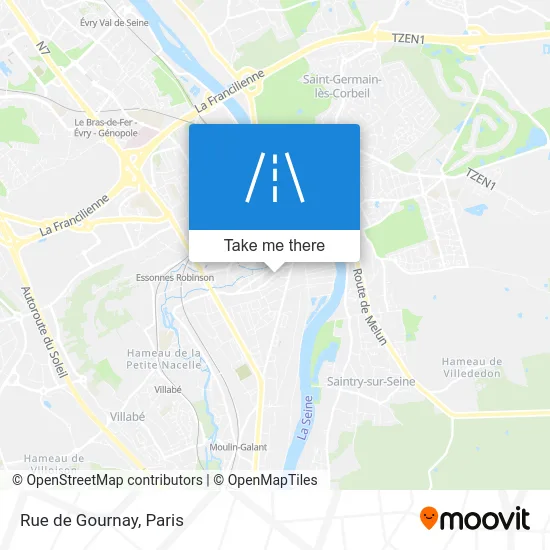 Rue de Gournay map