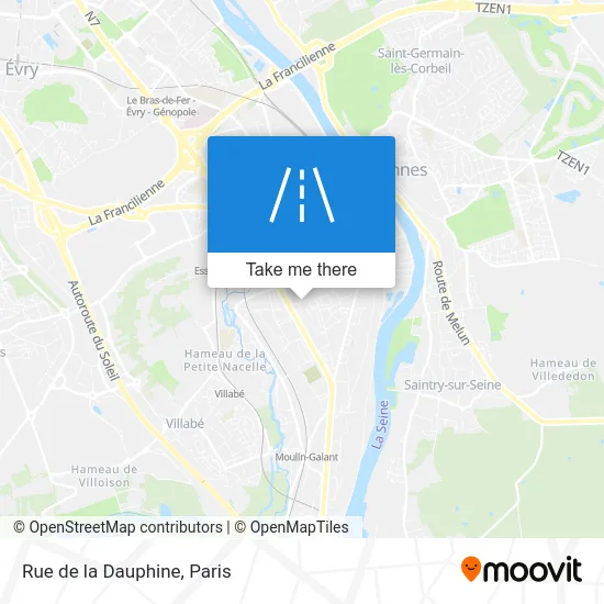Rue de la Dauphine map