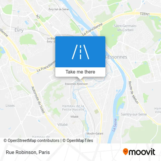 Mapa Rue Robinson