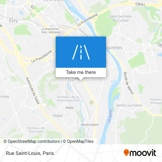Rue Saint-Louis map