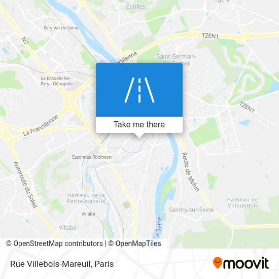 Rue Villebois-Mareuil map