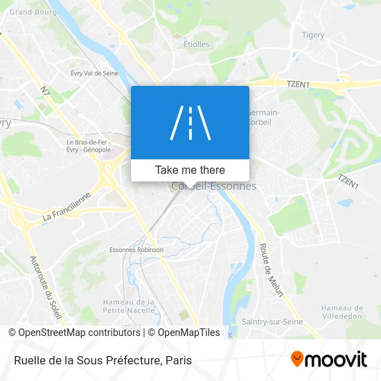 Ruelle de la Sous Préfecture map