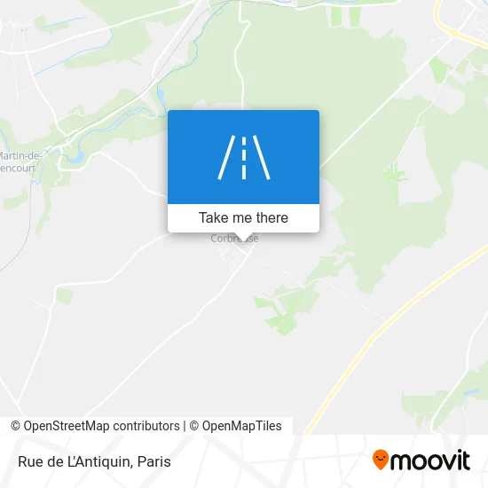 Rue de L'Antiquin map