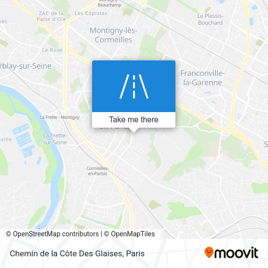 Chemin de la Côte Des Glaises map