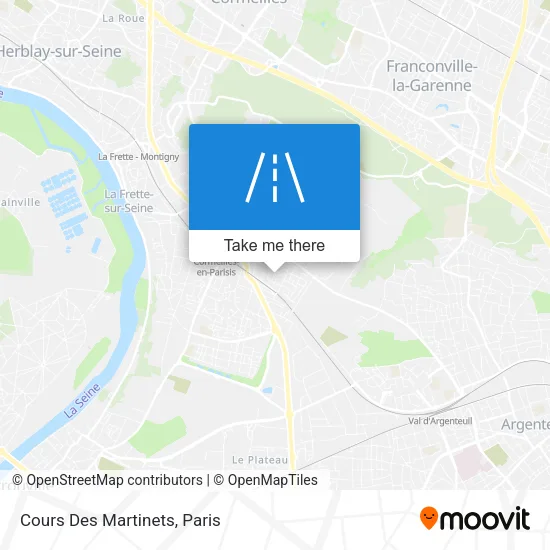Cours Des Martinets map