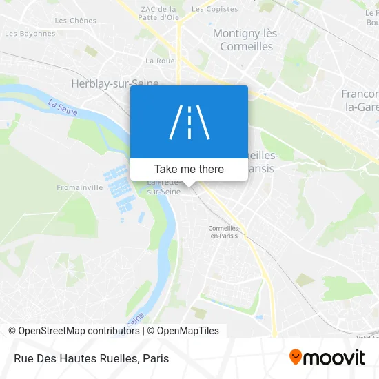 Rue Des Hautes Ruelles map