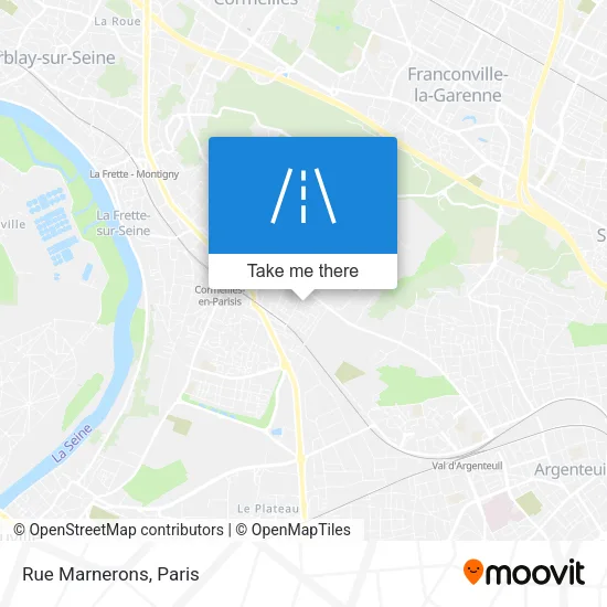 Rue Marnerons map