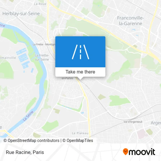 Rue Racine map