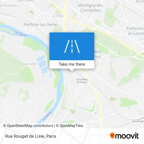 Rue Rouget de Lisle map