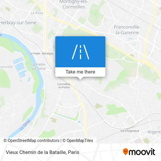 Vieux Chemin de la Bataille map