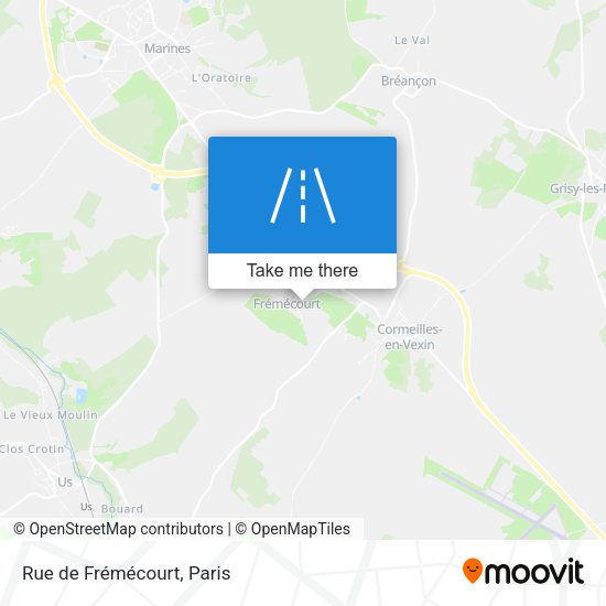 Rue de Frémécourt map