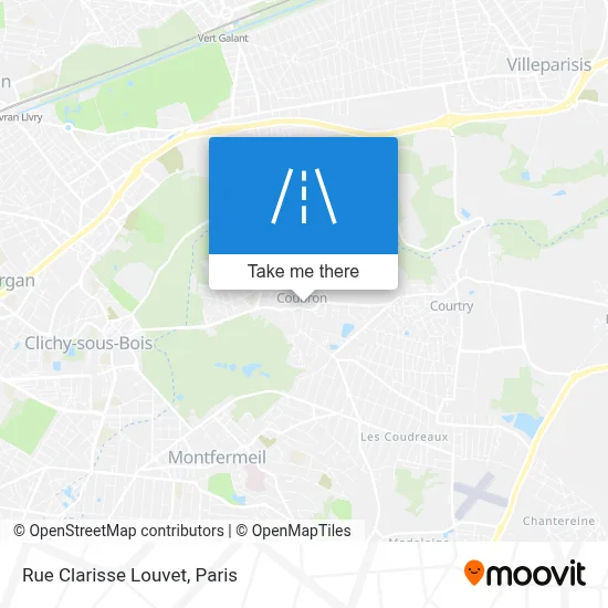 Rue Clarisse Louvet map