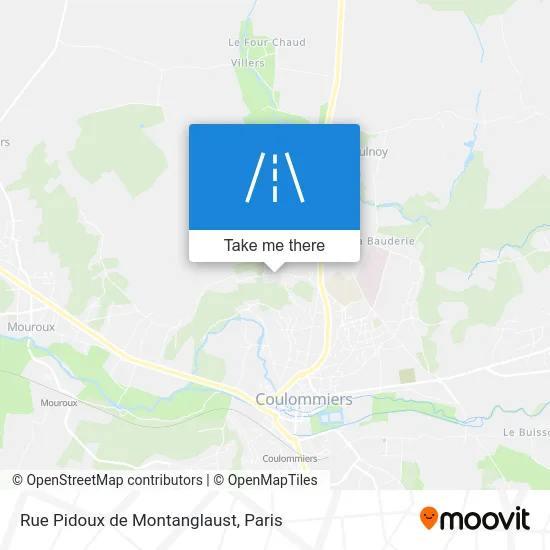 Rue Pidoux de Montanglaust map