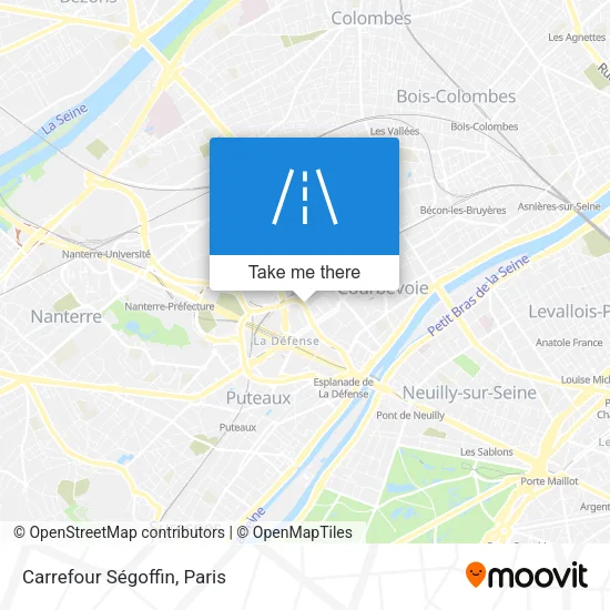 Carrefour Ségoffin map