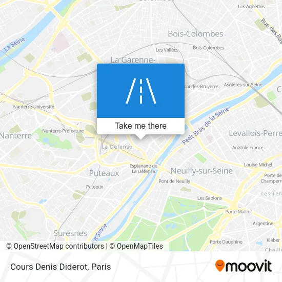 Cours Denis Diderot map