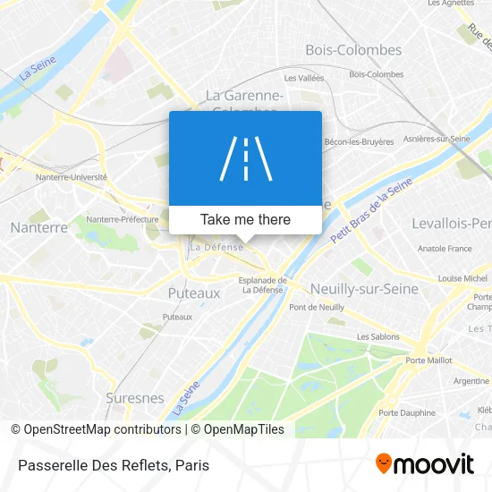 Passerelle Des Reflets map