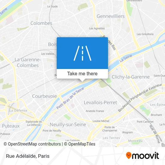 Rue Adélaïde map