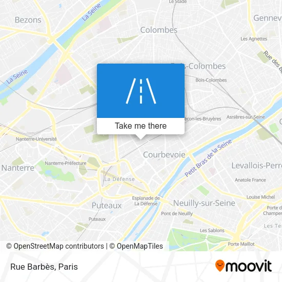 Rue Barbès map