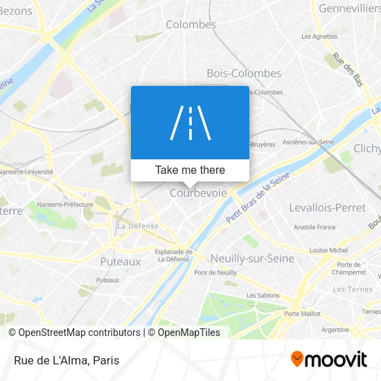 Rue de L'Alma map