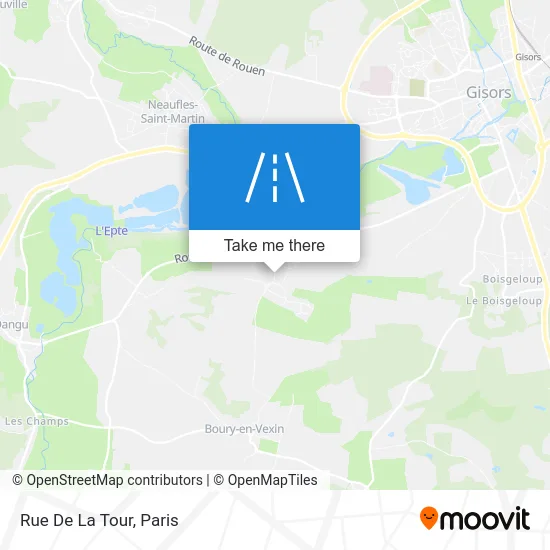Rue De La Tour map
