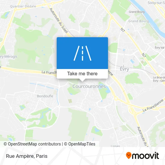 Rue Ampère map