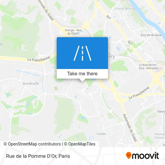 Rue de la Pomme D'Or map