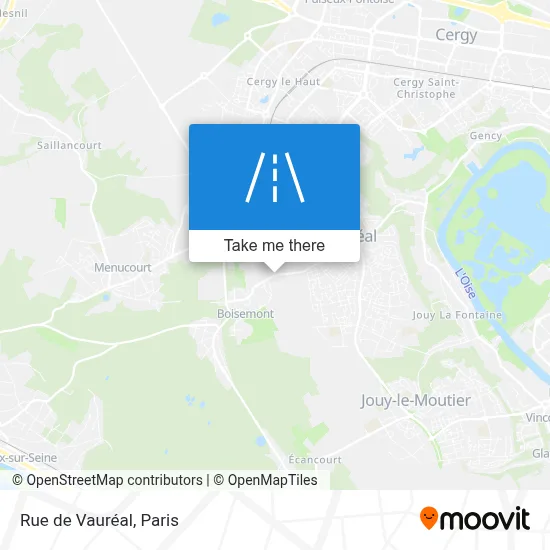 Rue de Vauréal map