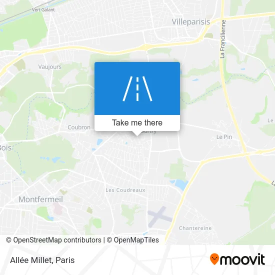 Allée Millet map
