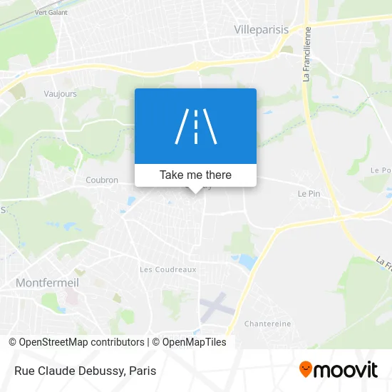 Rue Claude Debussy map