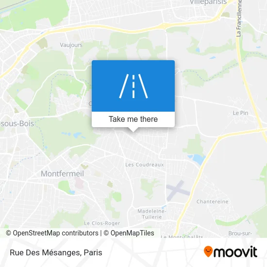 Rue Des Mésanges map