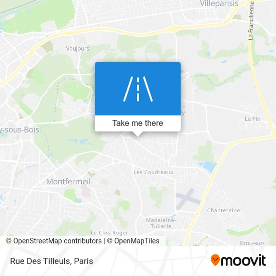 Rue Des Tilleuls map