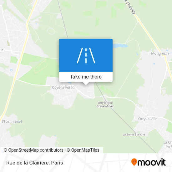 Rue de la Clairière map