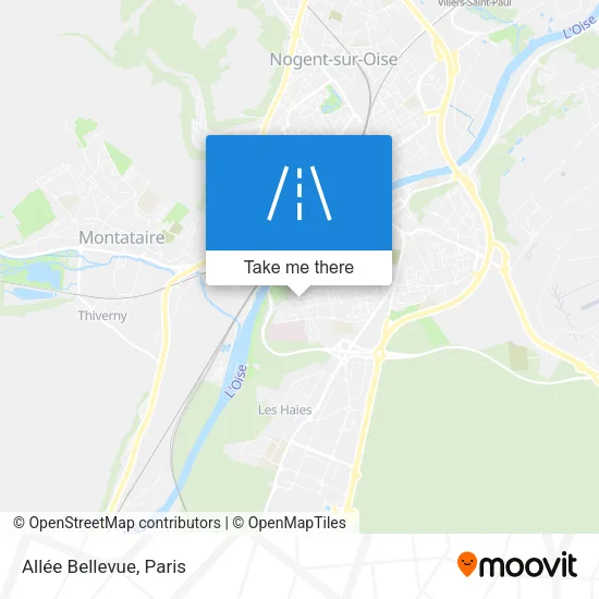 Allée Bellevue map