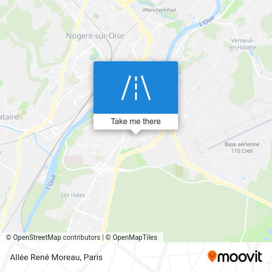 Allée René Moreau map