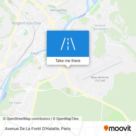 Avenue De La Forêt D'Halatte map