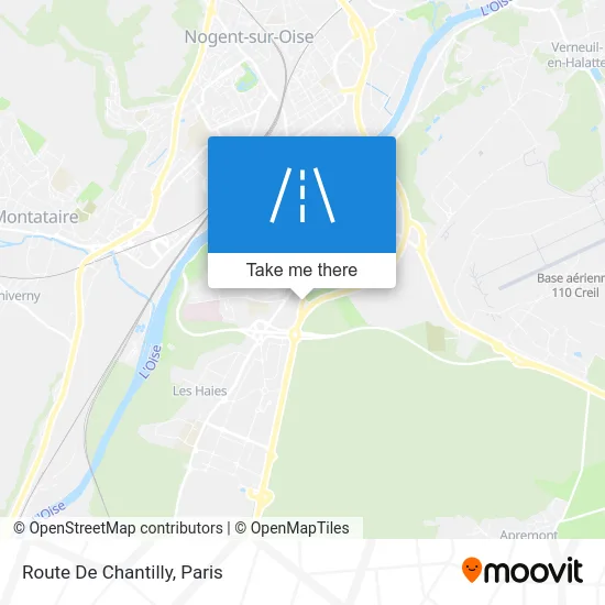 Route De Chantilly map