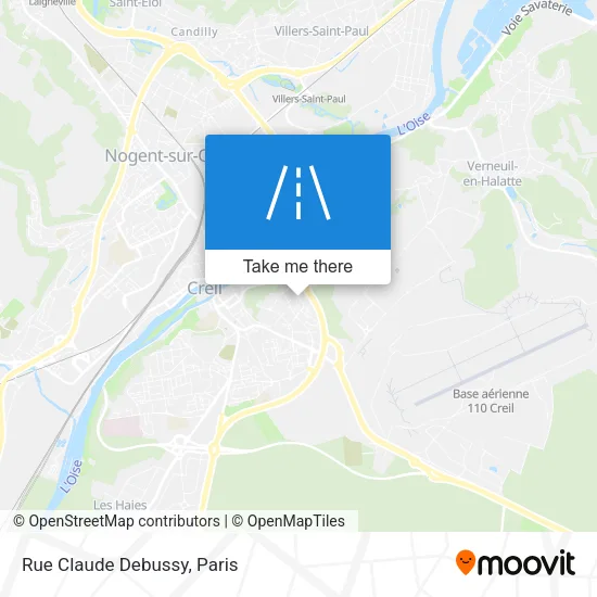 Rue Claude Debussy map