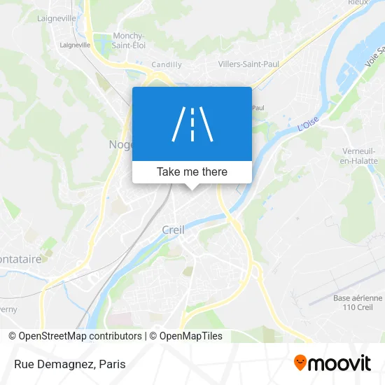 Rue Demagnez map